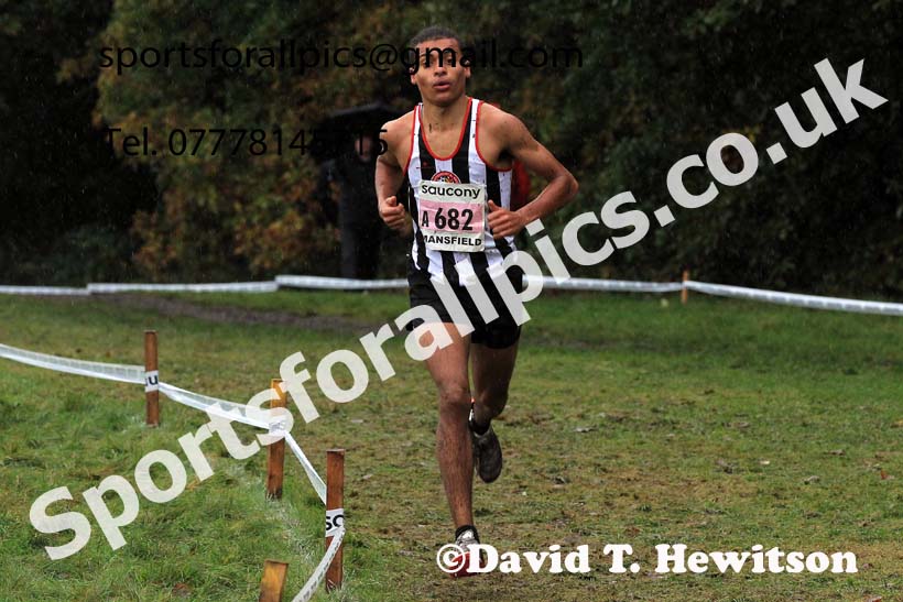 Mens Under-17s 2023 National Cross Country Relays, Berry Hill Park, Mansfield.  Photo: David T. Hewitson/Sports for All Pics